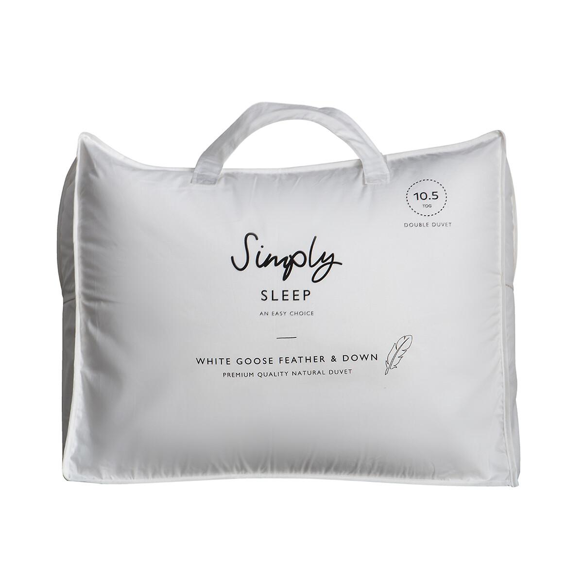 White Goose Feather & Down 10.5 Tog Duvet – image 2