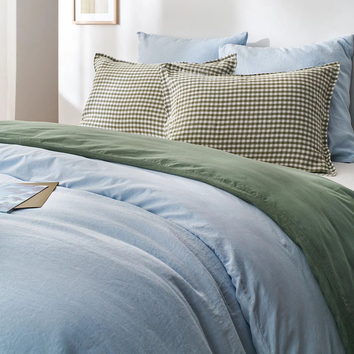 Annaba Two-Sided Washed Linen and Cotton Duvet Dover – image 3