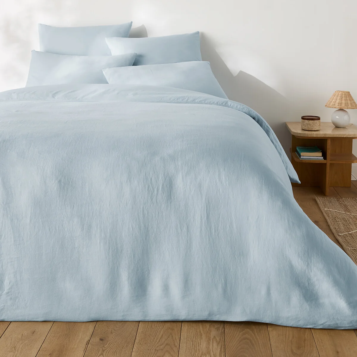 Annaba Two-Sided Washed Linen and Cotton Duvet Dover – image 4