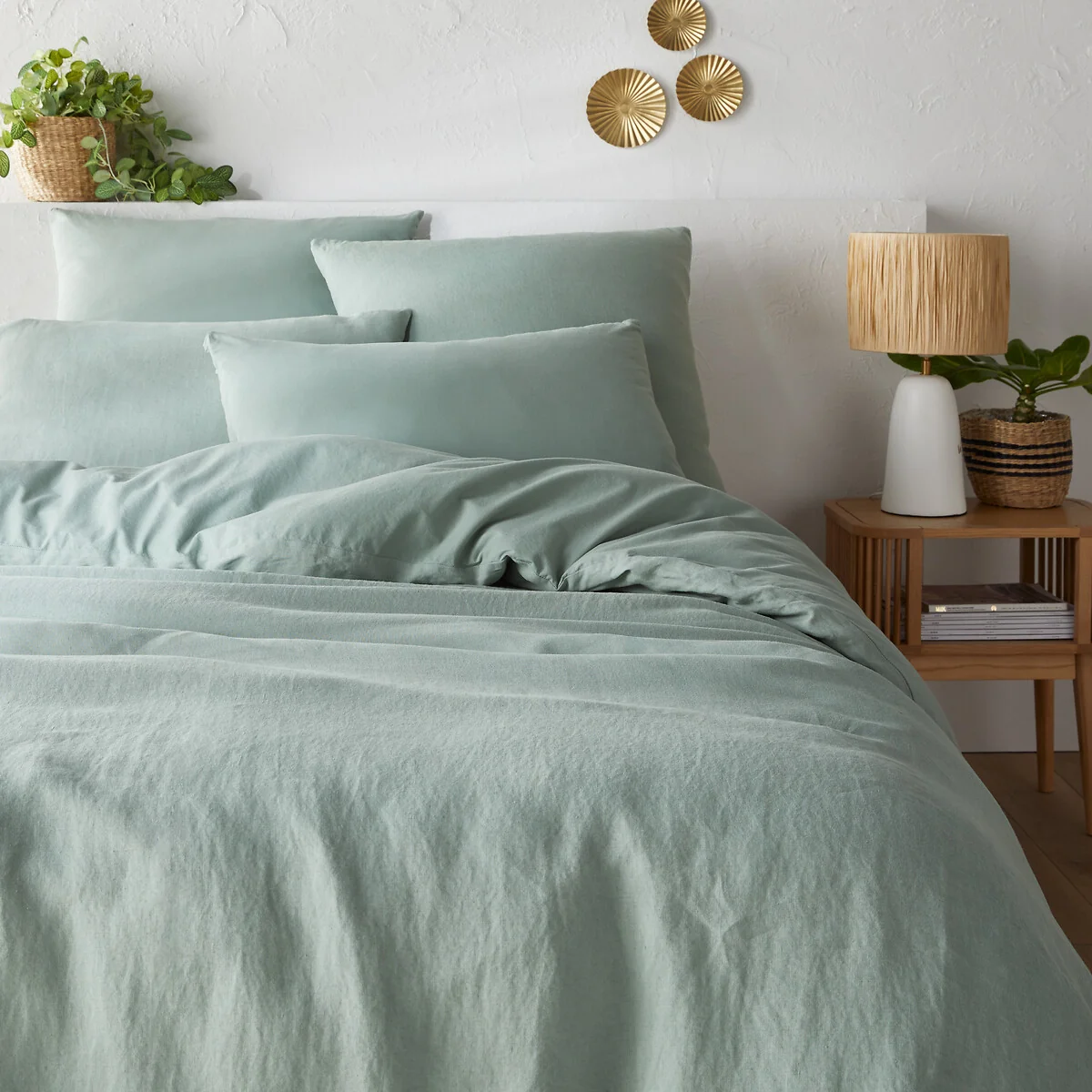 Annaba Two-Sided Washed Linen and Cotton Duvet Dover – image 2