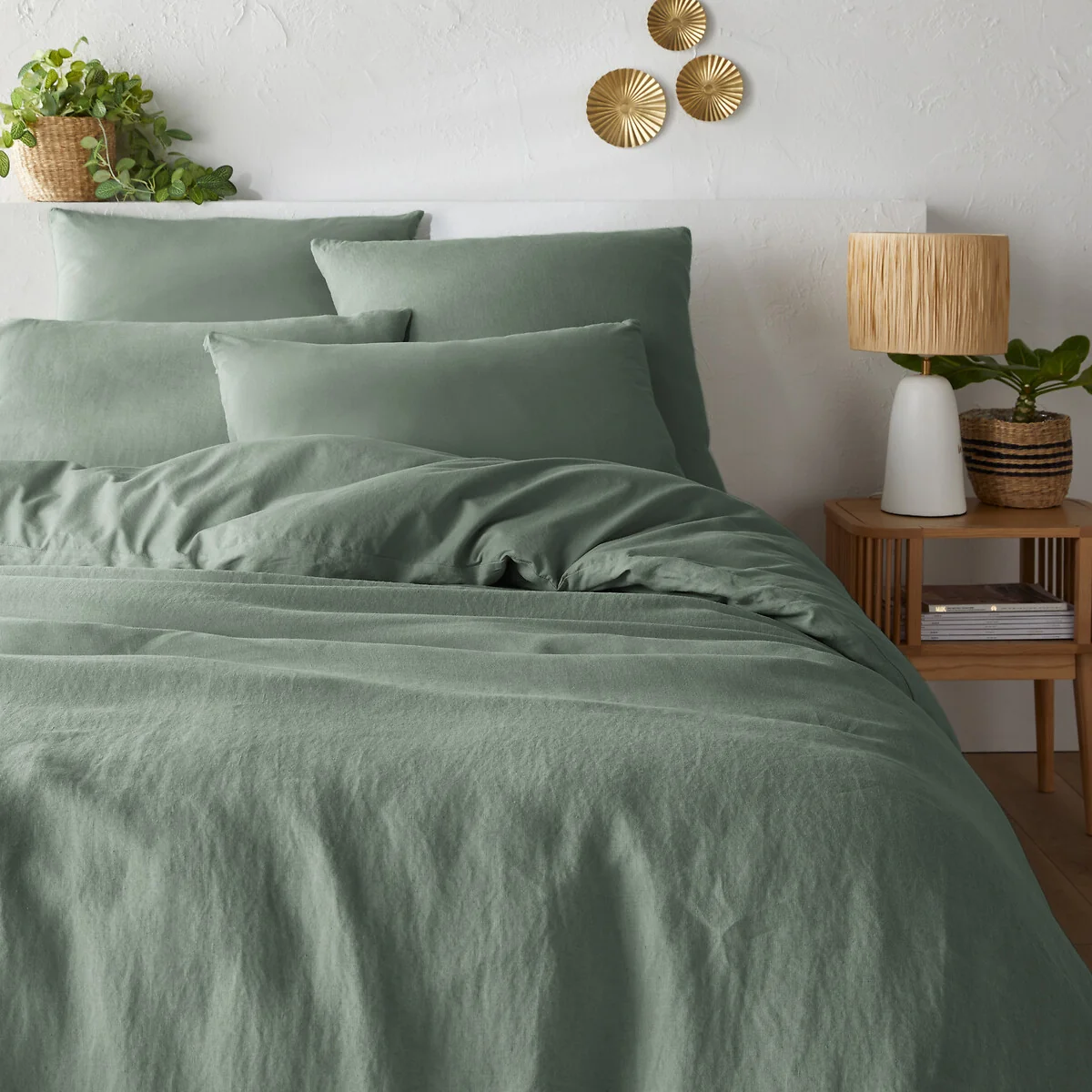 Annaba Two-Sided Washed Linen and Cotton Duvet Dover – image 2