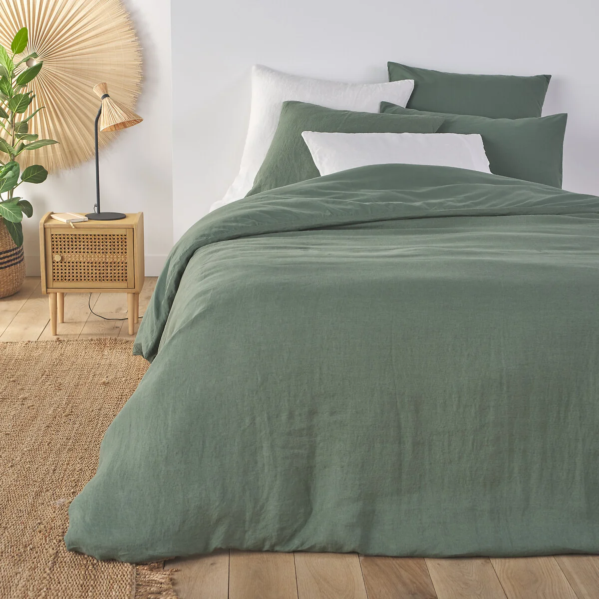Annaba Two-Sided Washed Linen and Cotton Duvet Dover – image 1