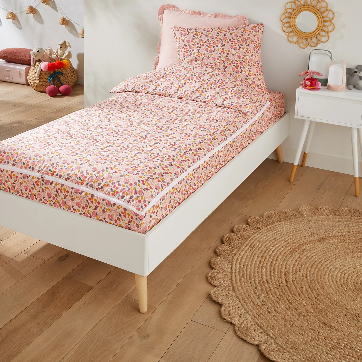 Fraise Strawberry 100% Cotton Bedding Set Without Duvet – image 1