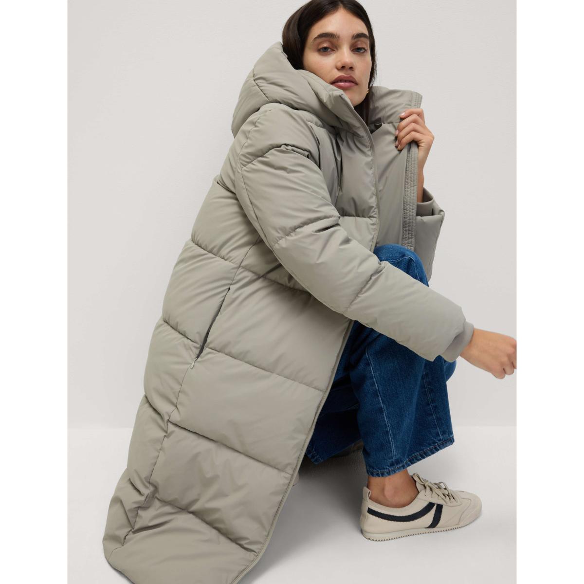 M&S Rubber Thermowarmth™ Padded Duvet Coat Putty – image 3