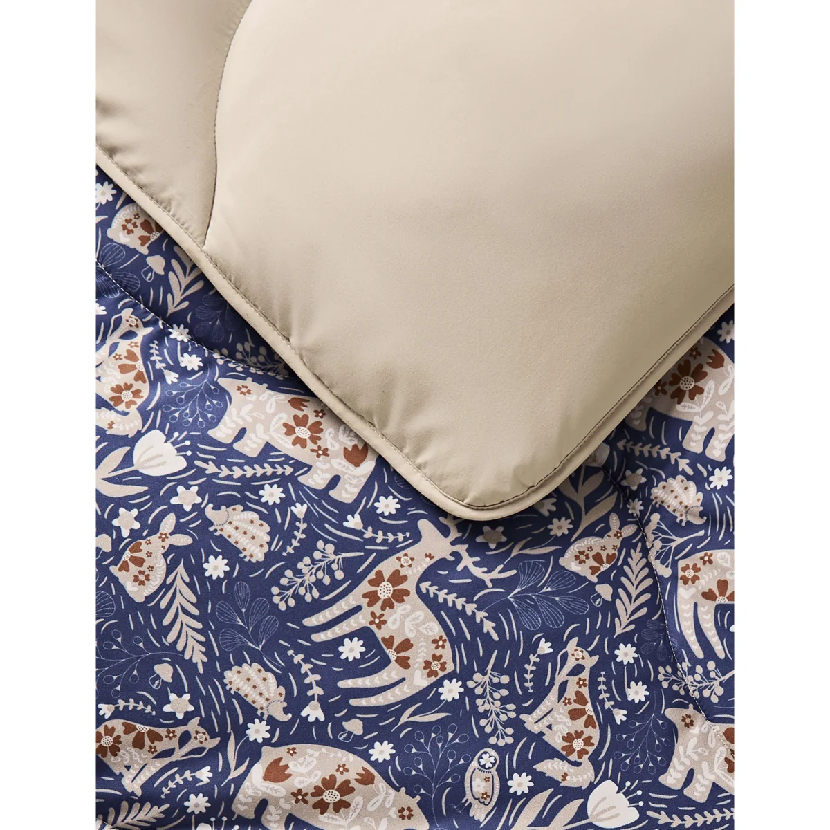 Nightlark Woodland 10.5 Tog Coverless Duvet & Pillowcase Set Indigo – image 4