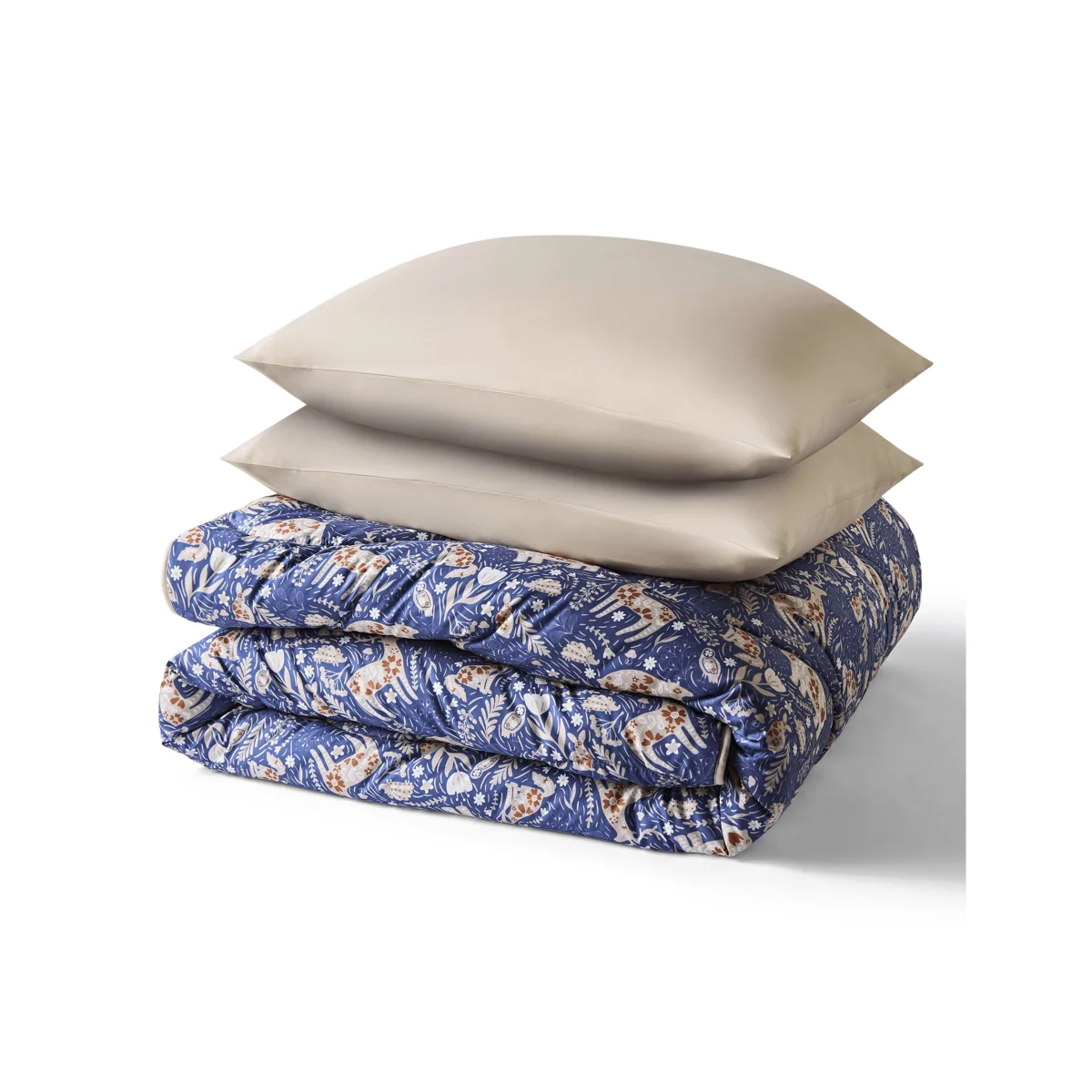 Nightlark Woodland 10.5 Tog Coverless Duvet & Pillowcase Set Indigo – image 5