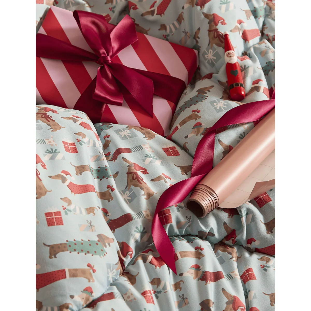 Nightlark Dogs 10.5 Tog Coverless Duvet & Pillowcase Set Grey – image 3