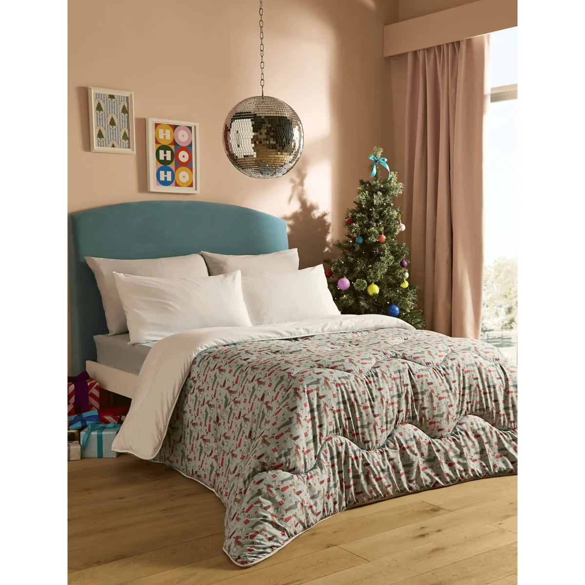 Nightlark Dogs 10.5 Tog Coverless Duvet & Pillowcase Set Grey – image 6