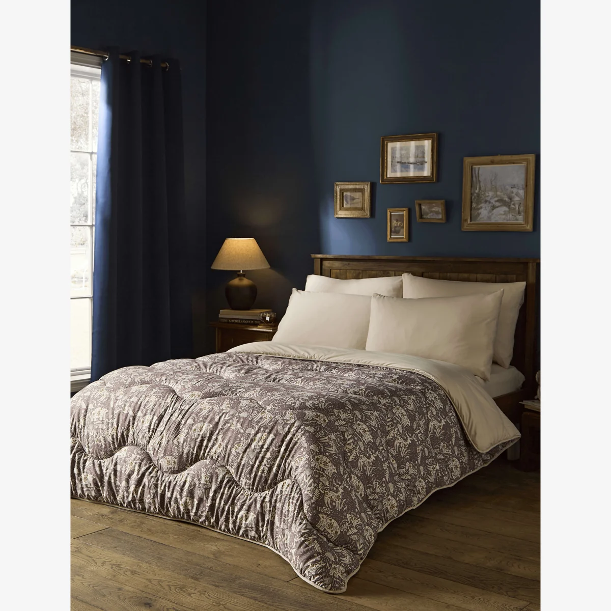 Nightlark Woodland 10.5 Tog Coverless Duvet & Pillowcase Set Brown – image 1