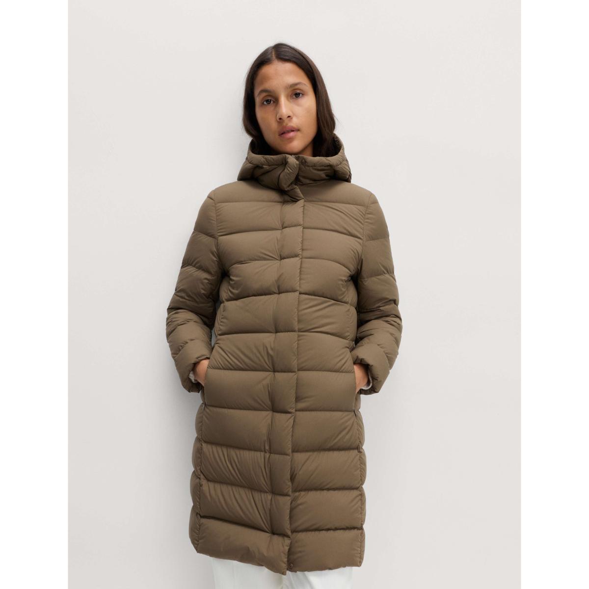 M&S Collection Feather & Down Hooded Duvet Coat Olive – image 4