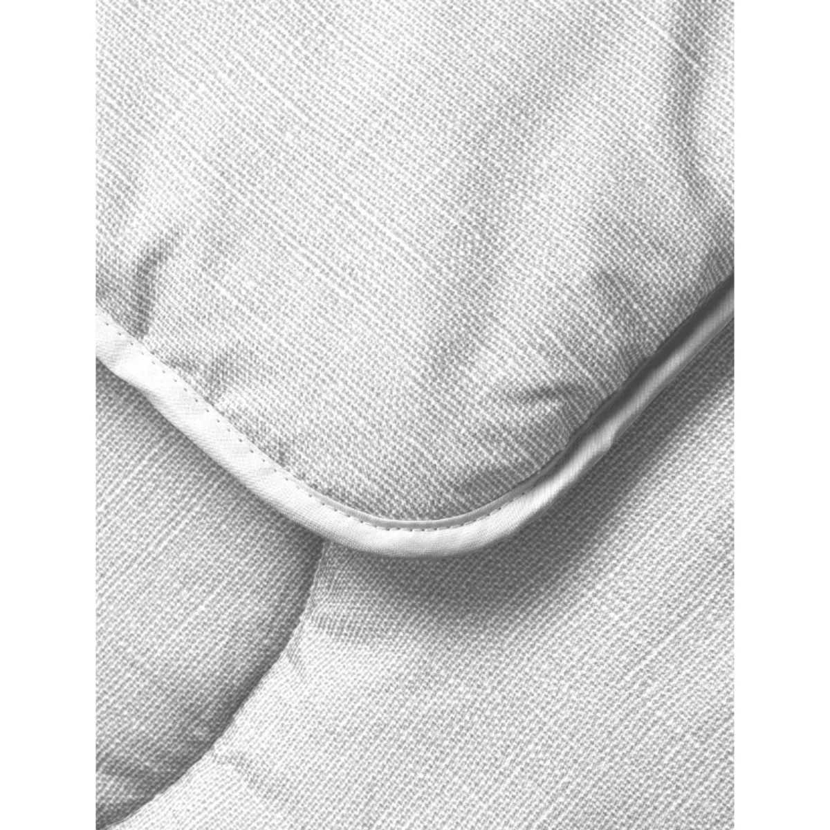 Night Lark Linen Print 4.5 Tog Coverless Duvet Light Grey – image 3