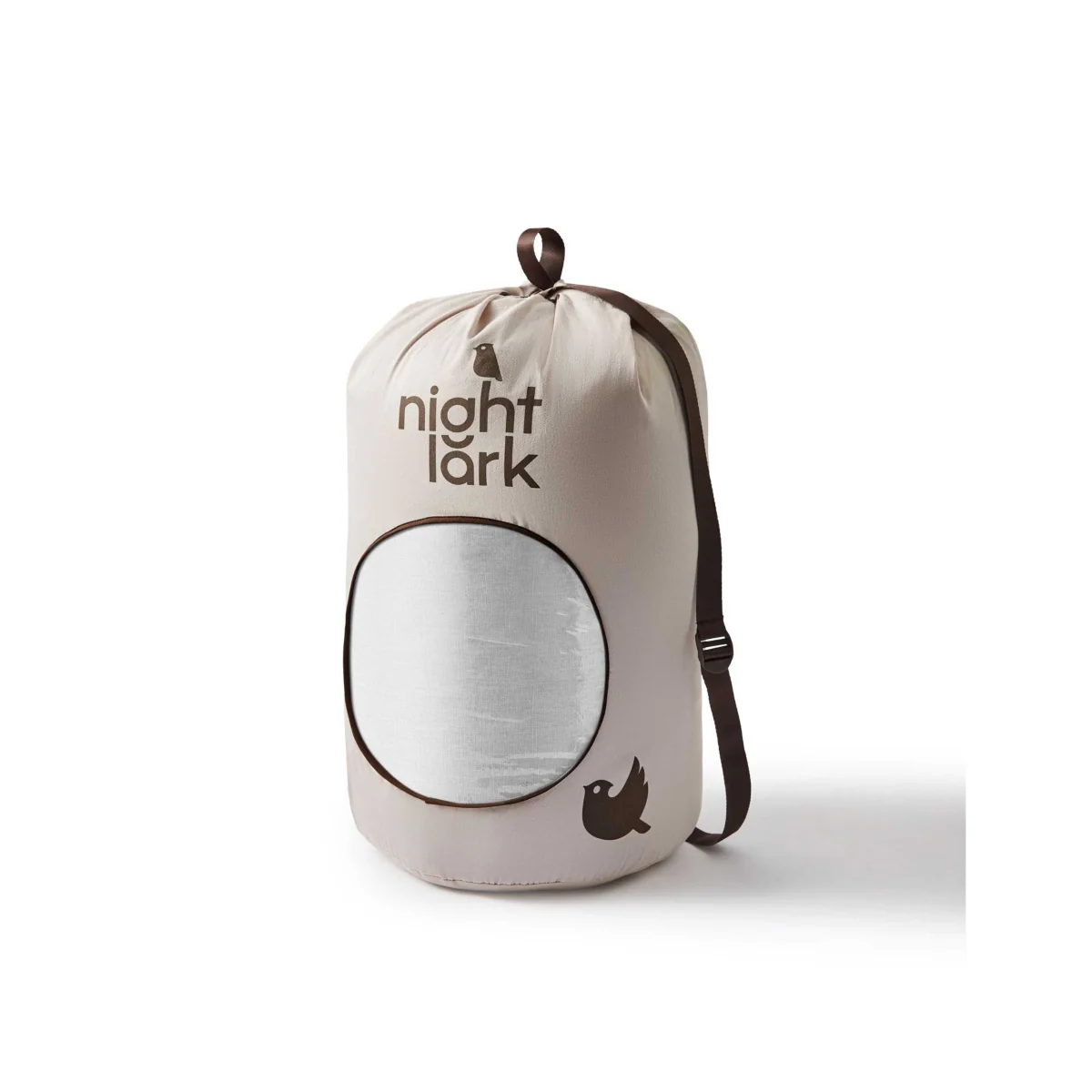 Night Lark Linen Print 4.5 Tog Coverless Duvet Light Grey – image 5