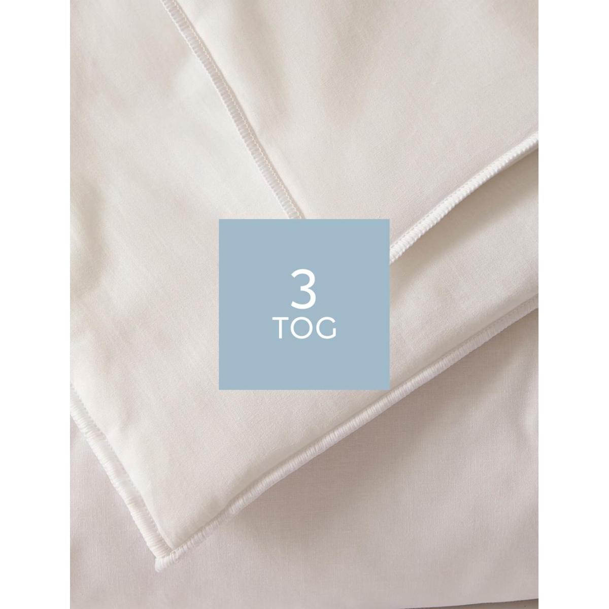M&S Collection Comfortably Cool 3 Tog Duvet - SGL - White, White – image 3