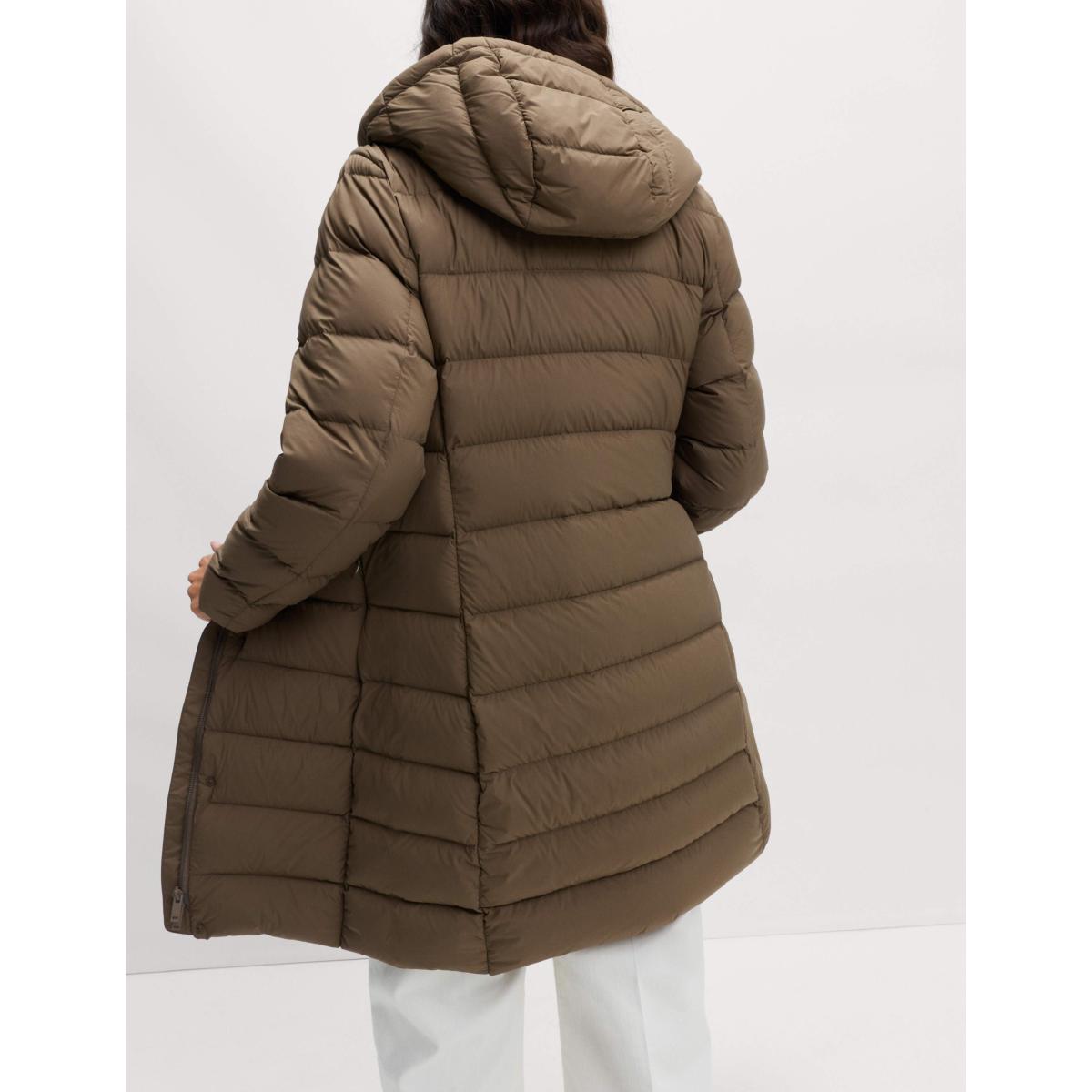 M&S Feather & Down Hooded Duvet Coat Olive – image 6