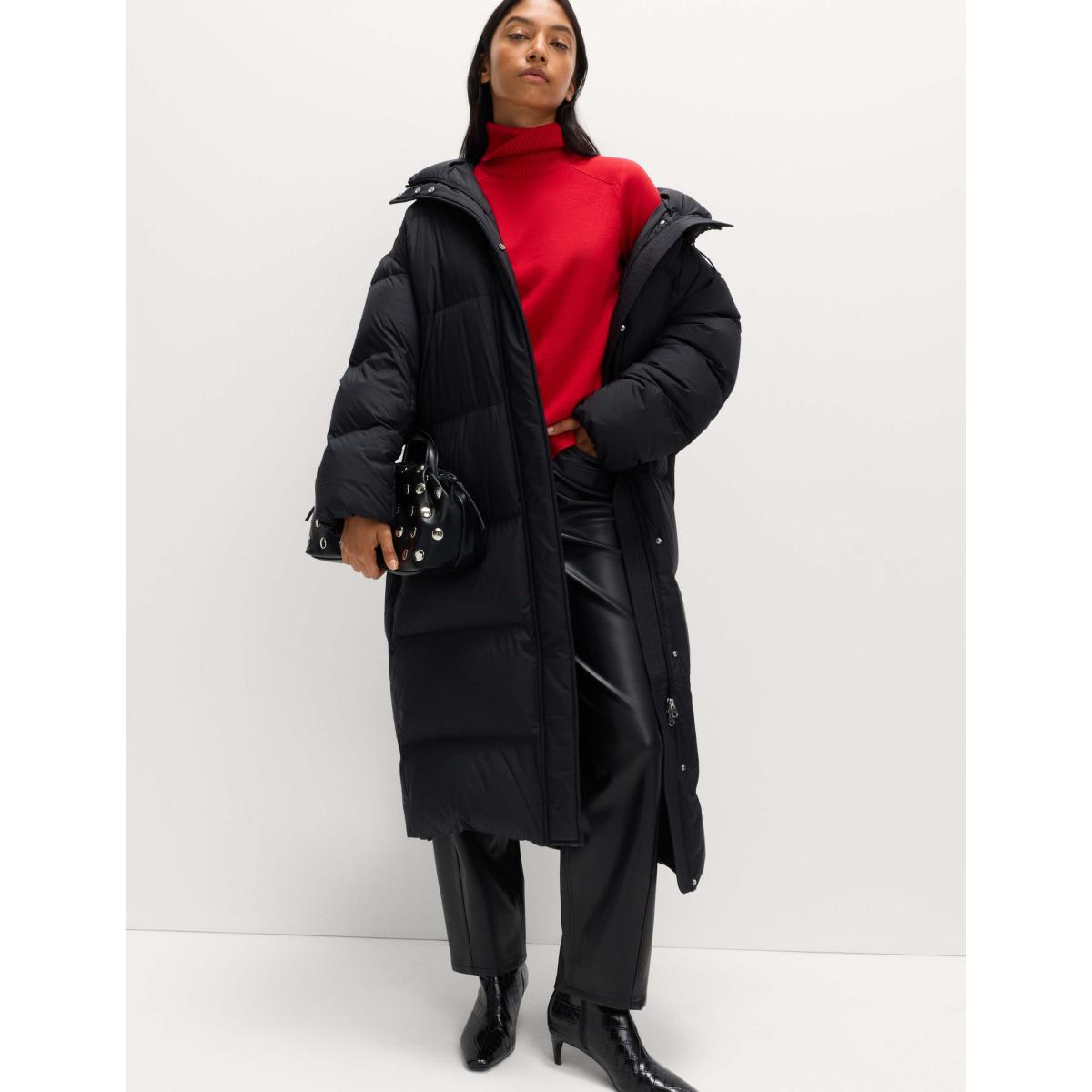 M&S Feather & Down Stormwear™ Padded Duvet Coat Dark Khaki – image 5