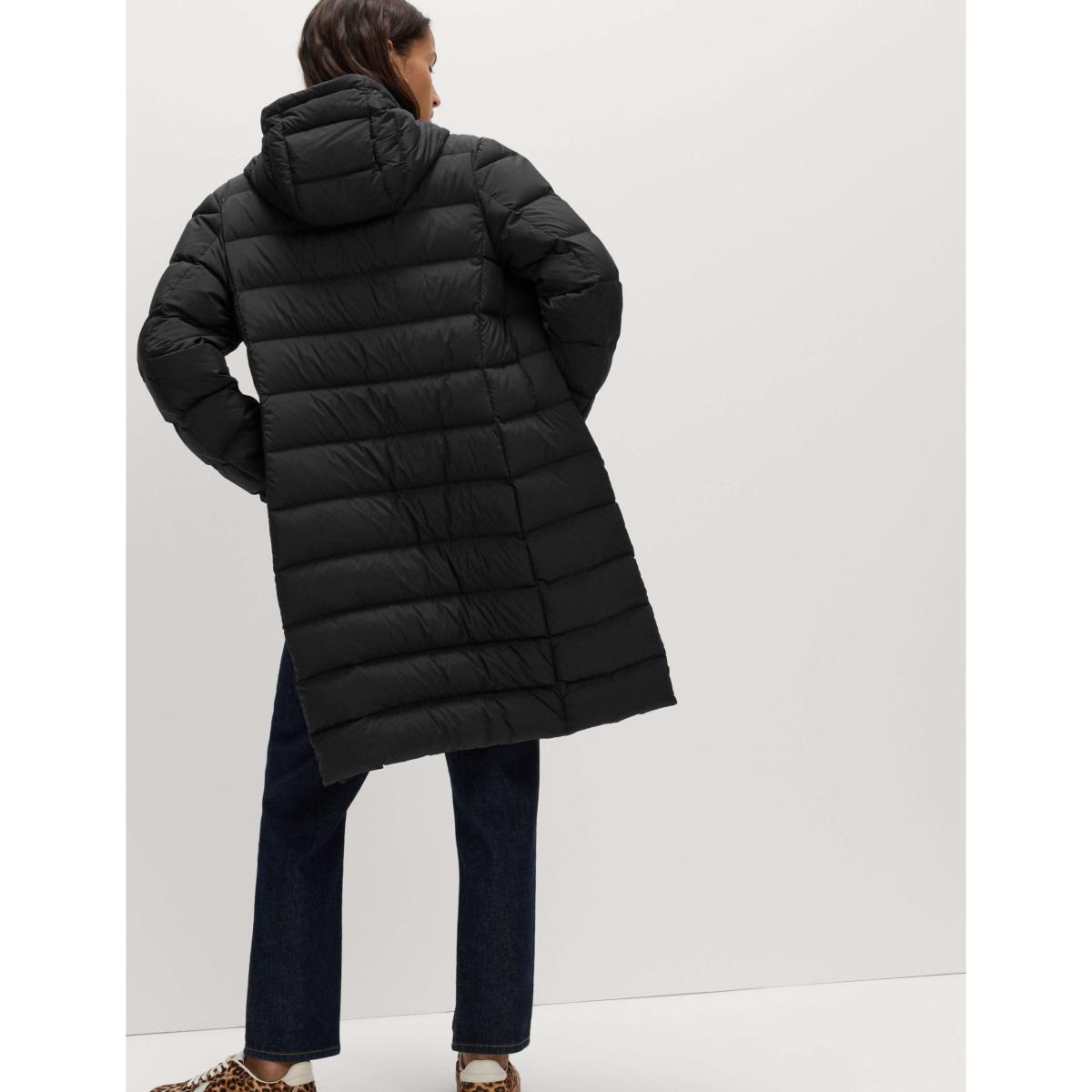 M&S Collection Women's Feather & Down Hooded Duvet Coat - 12REG - Black, Black – image 5