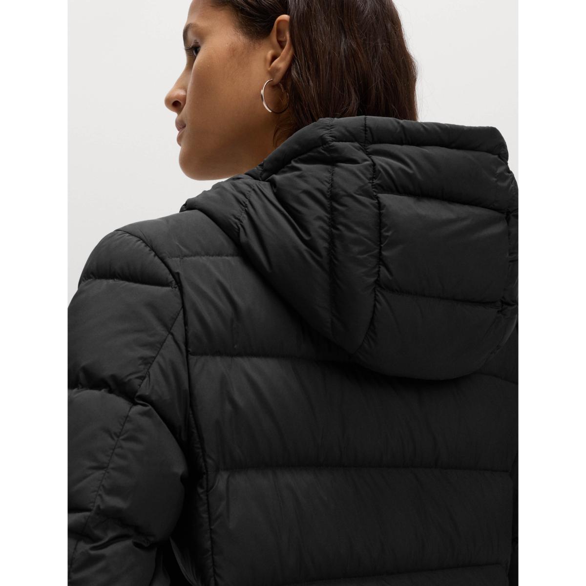 M&S Collection Women's Feather & Down Hooded Duvet Coat - 12REG - Black, Black – image 6