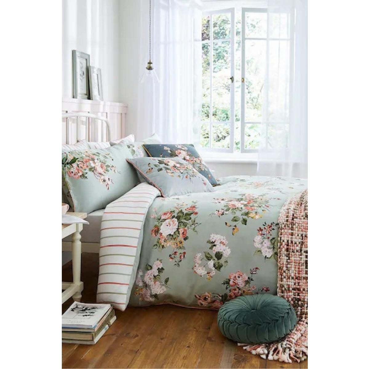 Laura Ashley Rosemore Duvet Set - Sage - Super King – image 6