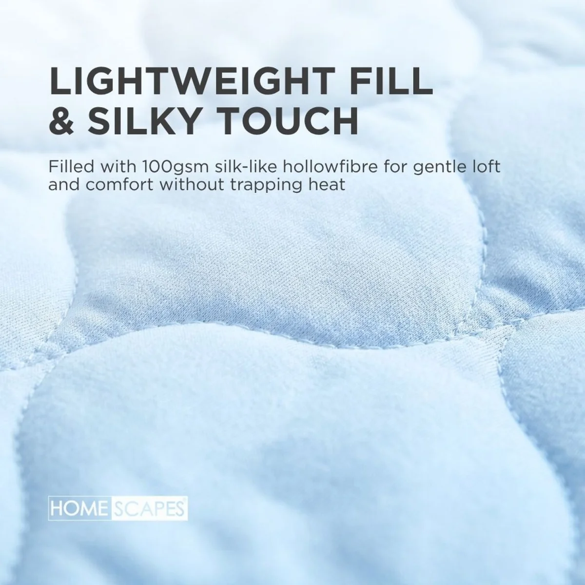Cooling Blanket, Summer Coverless Duvet - Light Blue / Double – image 5