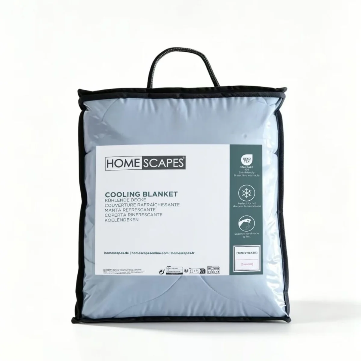 Cooling Blanket, Summer Coverless Duvet - Light Blue / Double – image 9
