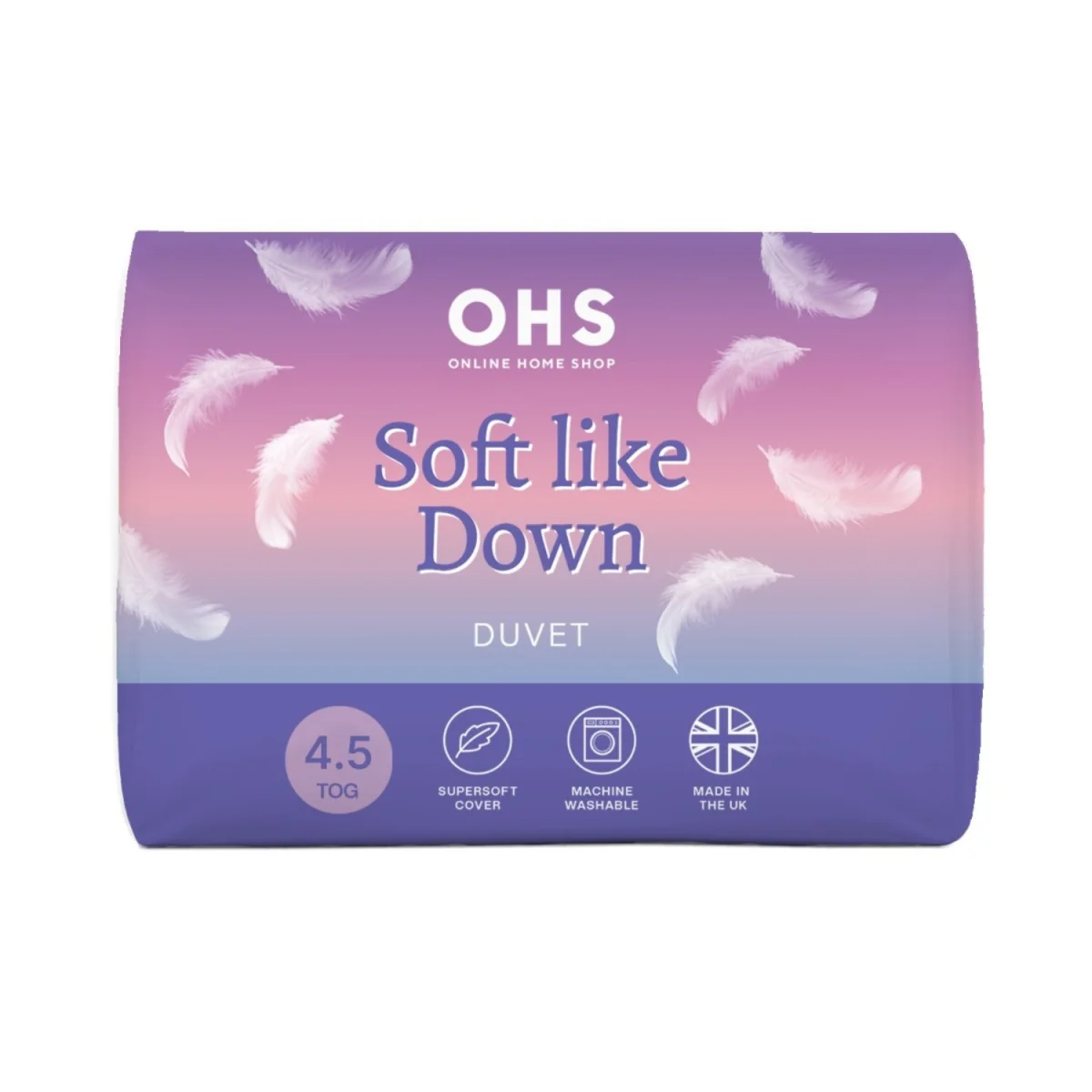 OHS Soft Like Down  Tog Duvet - White / 35cm / super king / 3kg / 4.5 – image 2