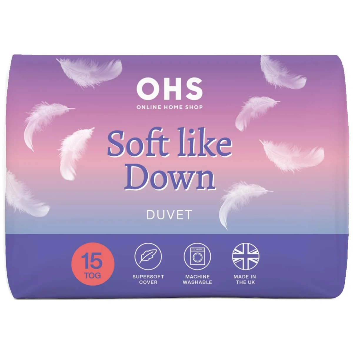 OHS Soft Like Down  Tog Duvet - White / 35cm / super king / 3kg / 4.5 – image 5