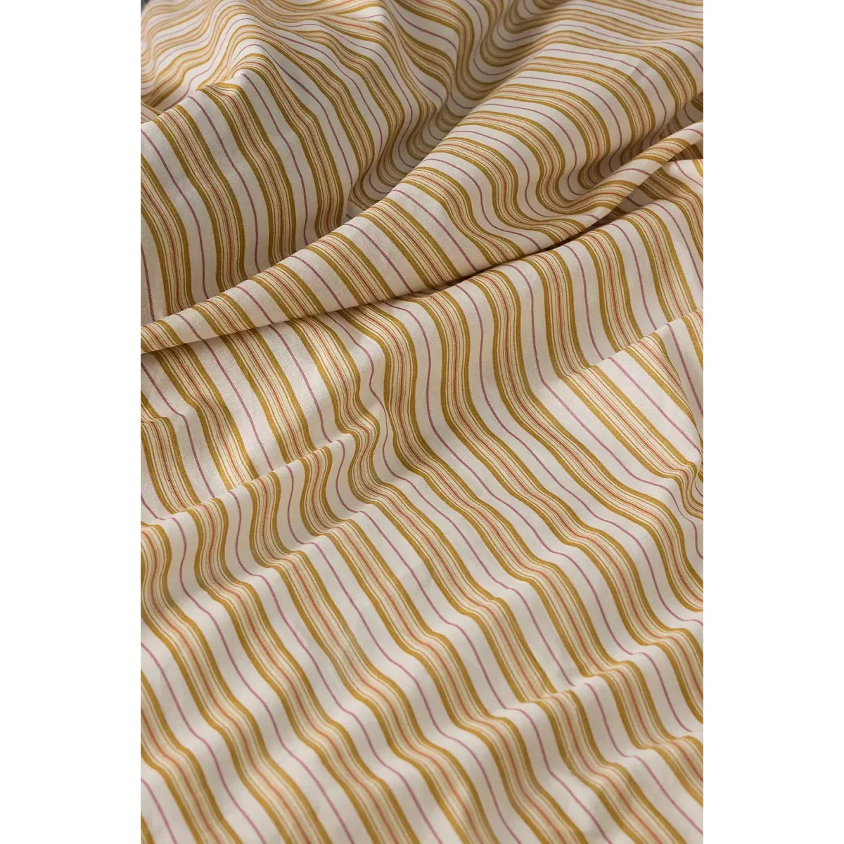 Ochre Shirt Stripe Duvet Set - Yellow Single at Urban Outfitters – image 5
