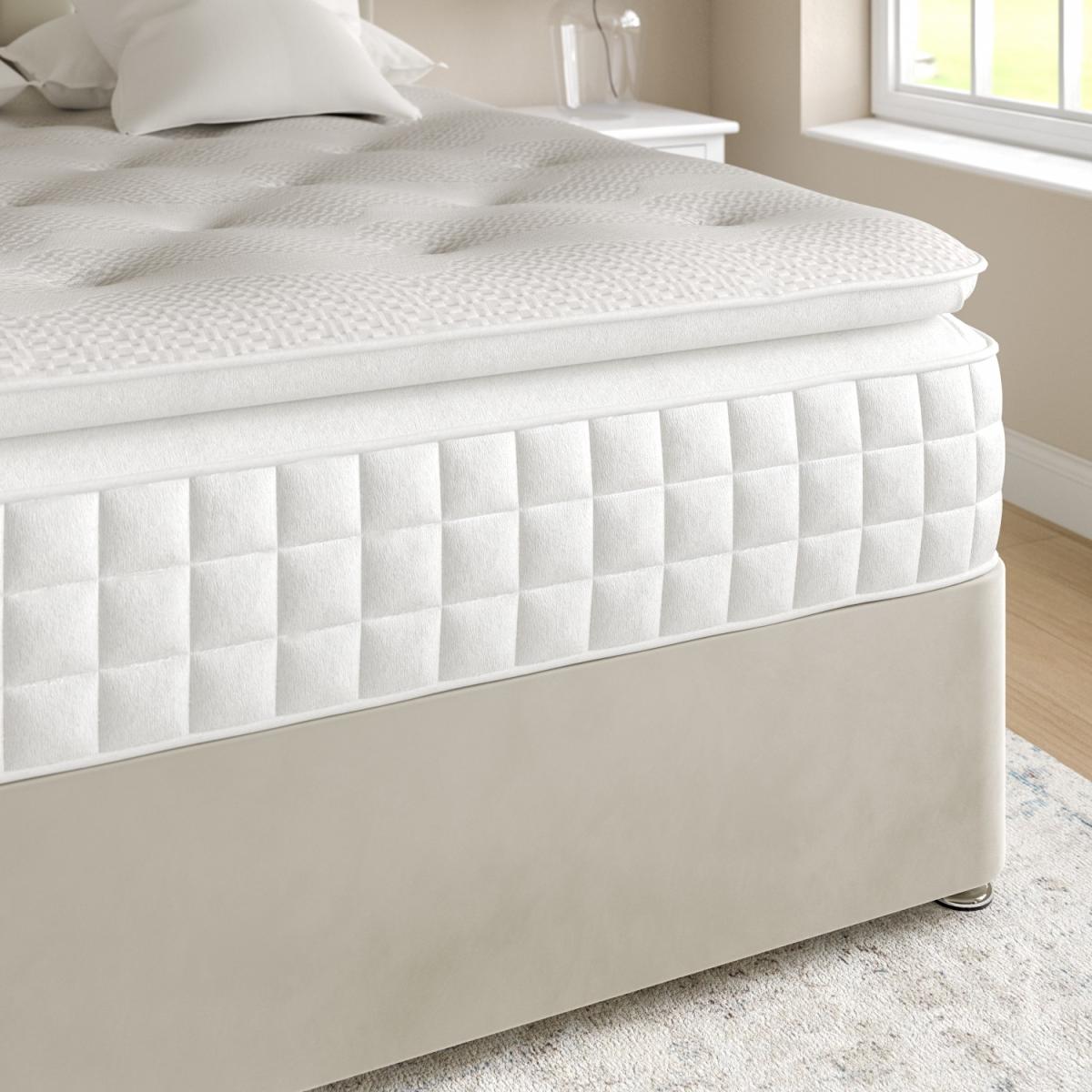 Super King Memory Foam Top 3000 Pocket Sprung Pillow Top Mattress - Sleepful – image 3