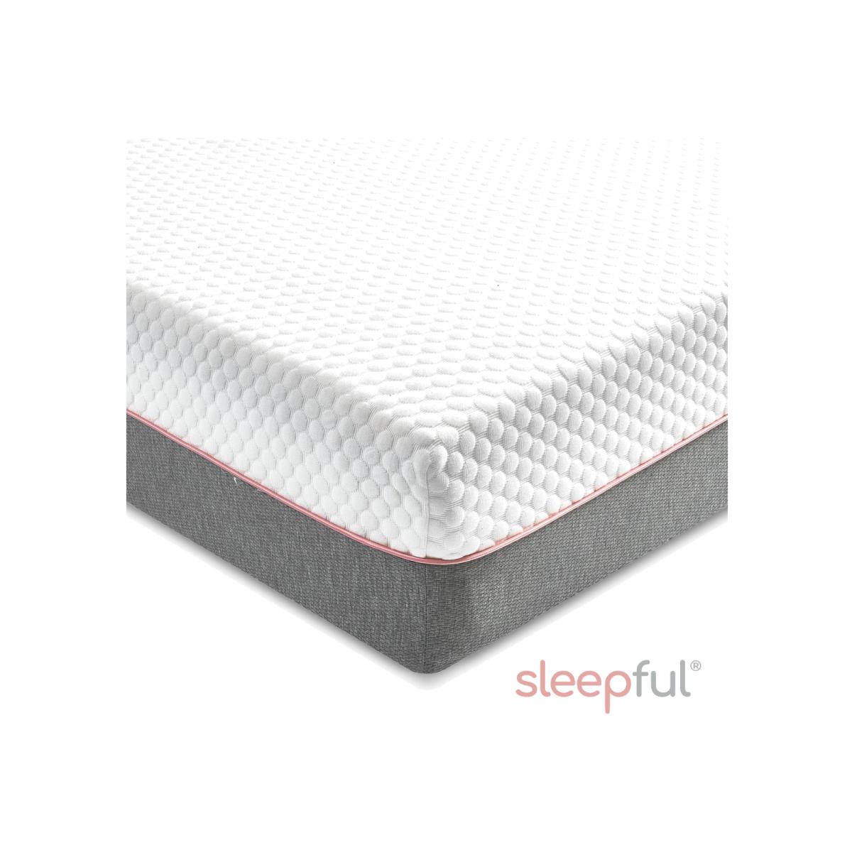Sleepful Hybrid Cooling Gel and 2000 Pocket Sprung Rolled Mattress - Super King – image 1