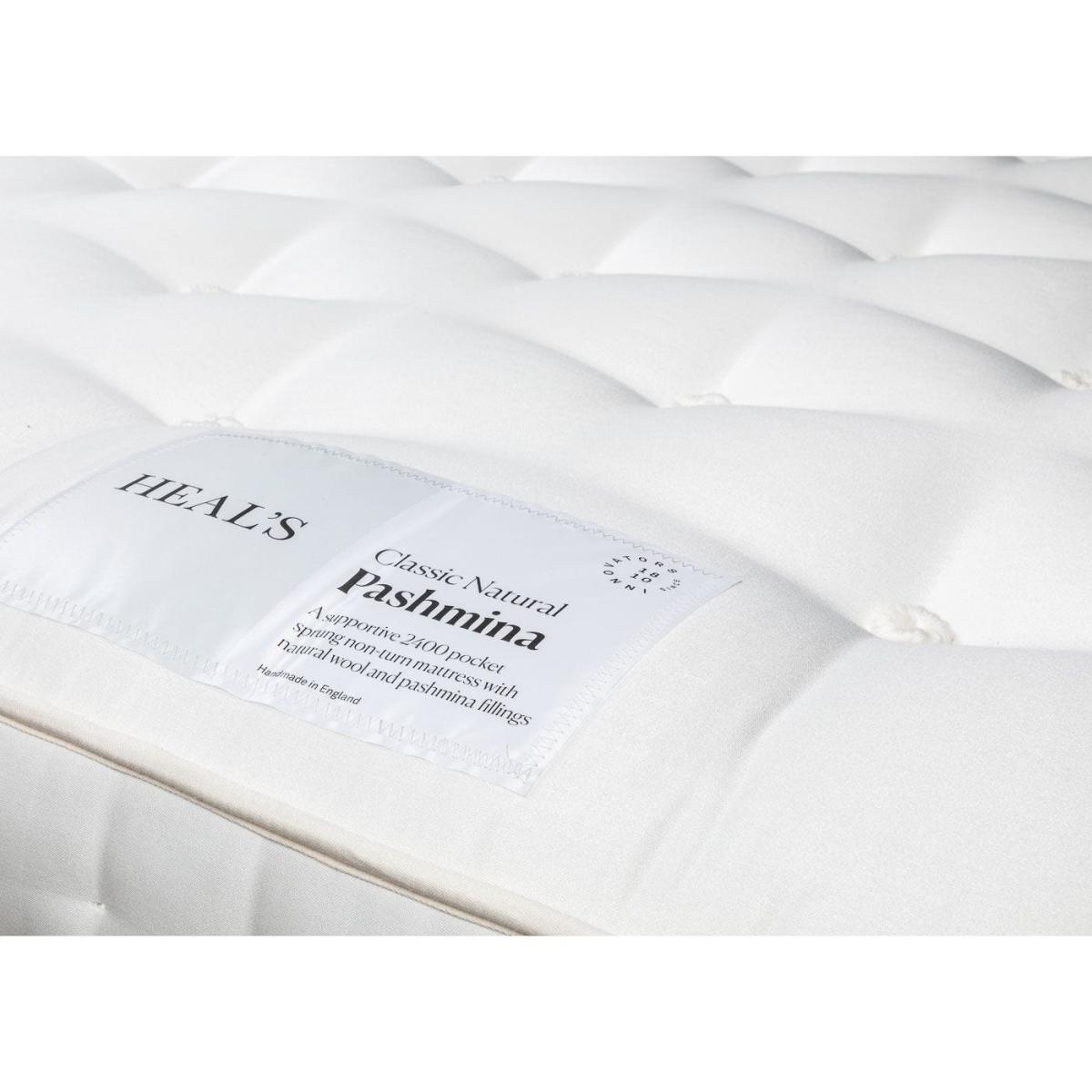 Heal's Classic Natural Pashmina Mattress 2400 Super King - Heal's UK Bedroom Furniture – image 4