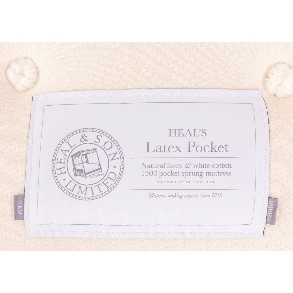Heal's Latex Pocket 1500 Mattress Super King Firm Tension - Heal's UK Bedroom Furniture – image 3