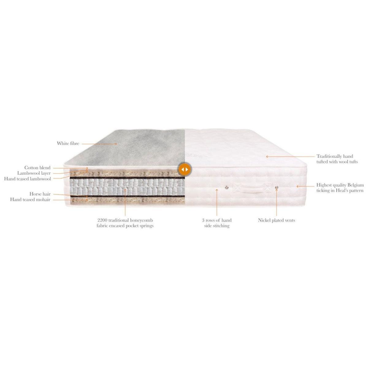 Heal's Natural Sleep Mohair Super King Soft Tension - Heal's UK Furniture – image 4