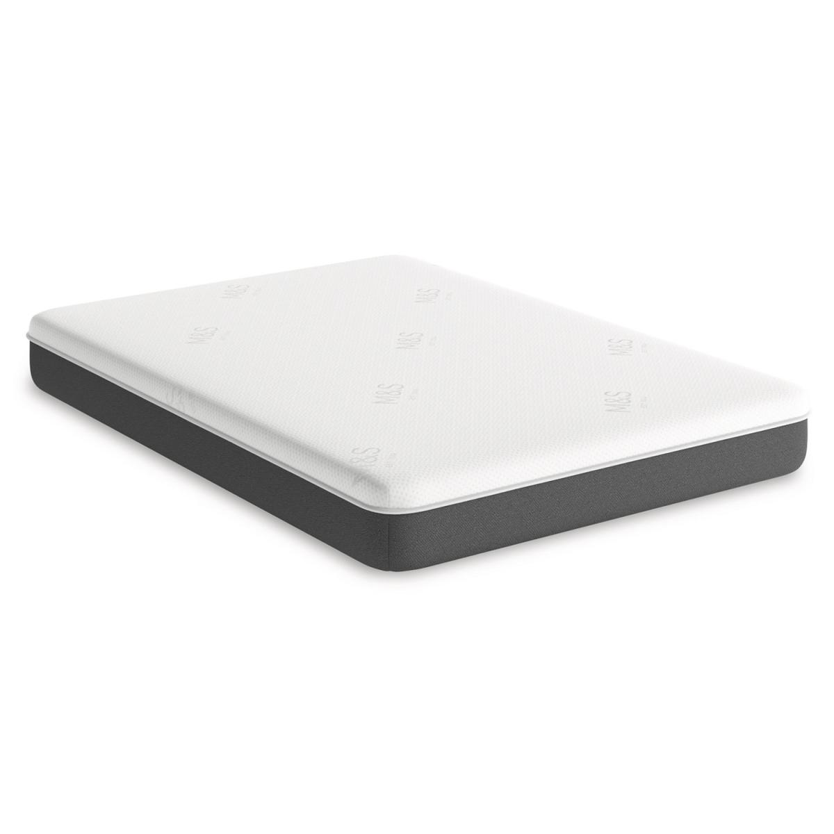 M&S Memory Foam Mattress - 4FT6 - White, White – image 2