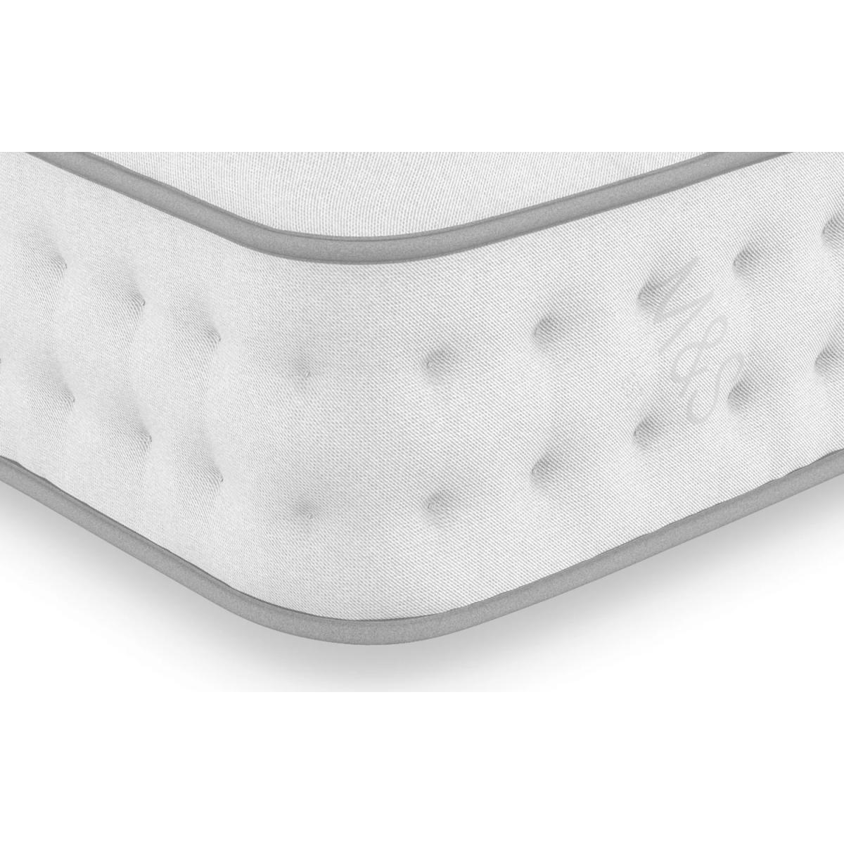 M&S 2500 Pocket Spring Medium Luxury British Wool Mattress - 4FT6 - White, White – image 3