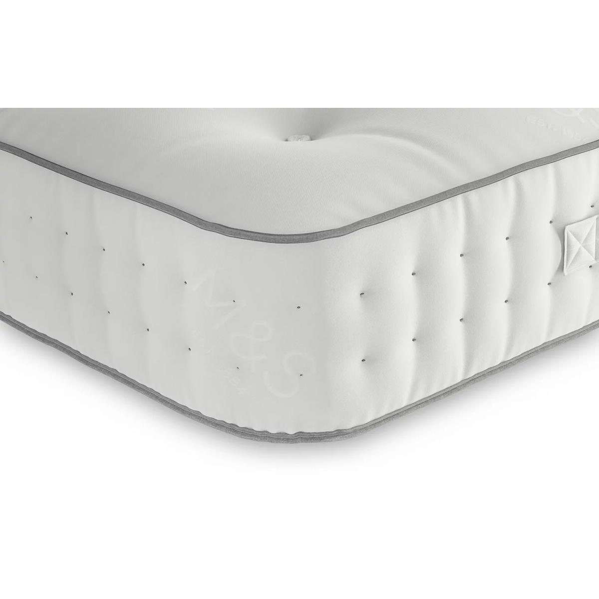 Natural Wool 1000 Pocket Spring Firm Mattress - 6FT - White, White – image 3