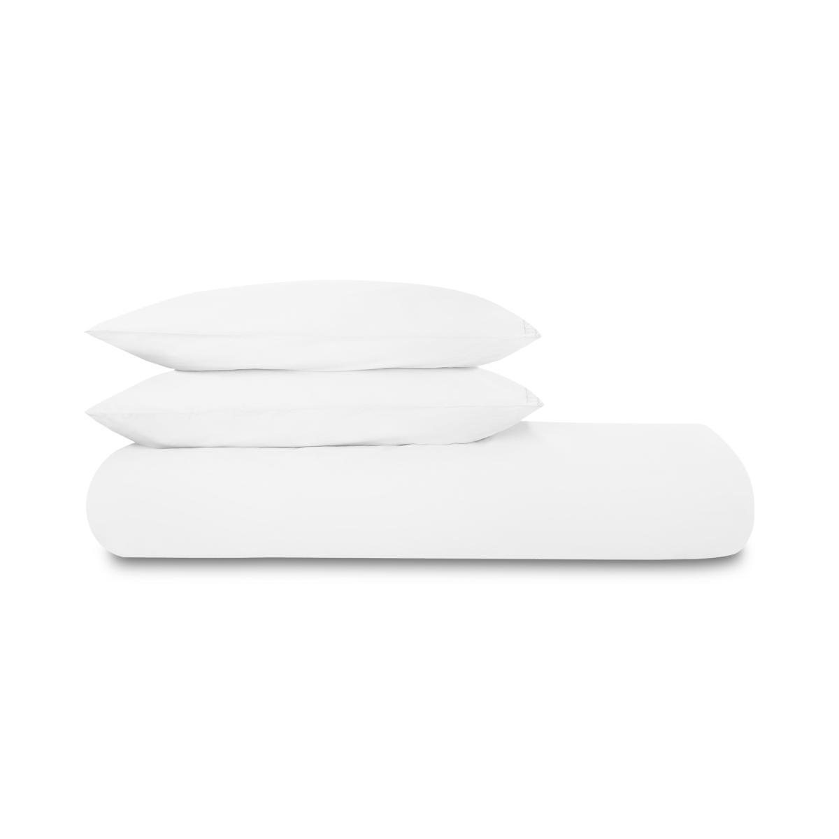 Zana Organic Cotton Stonewashed Duvet Cover + 2 Pillowcases, Super King, White  – image 2