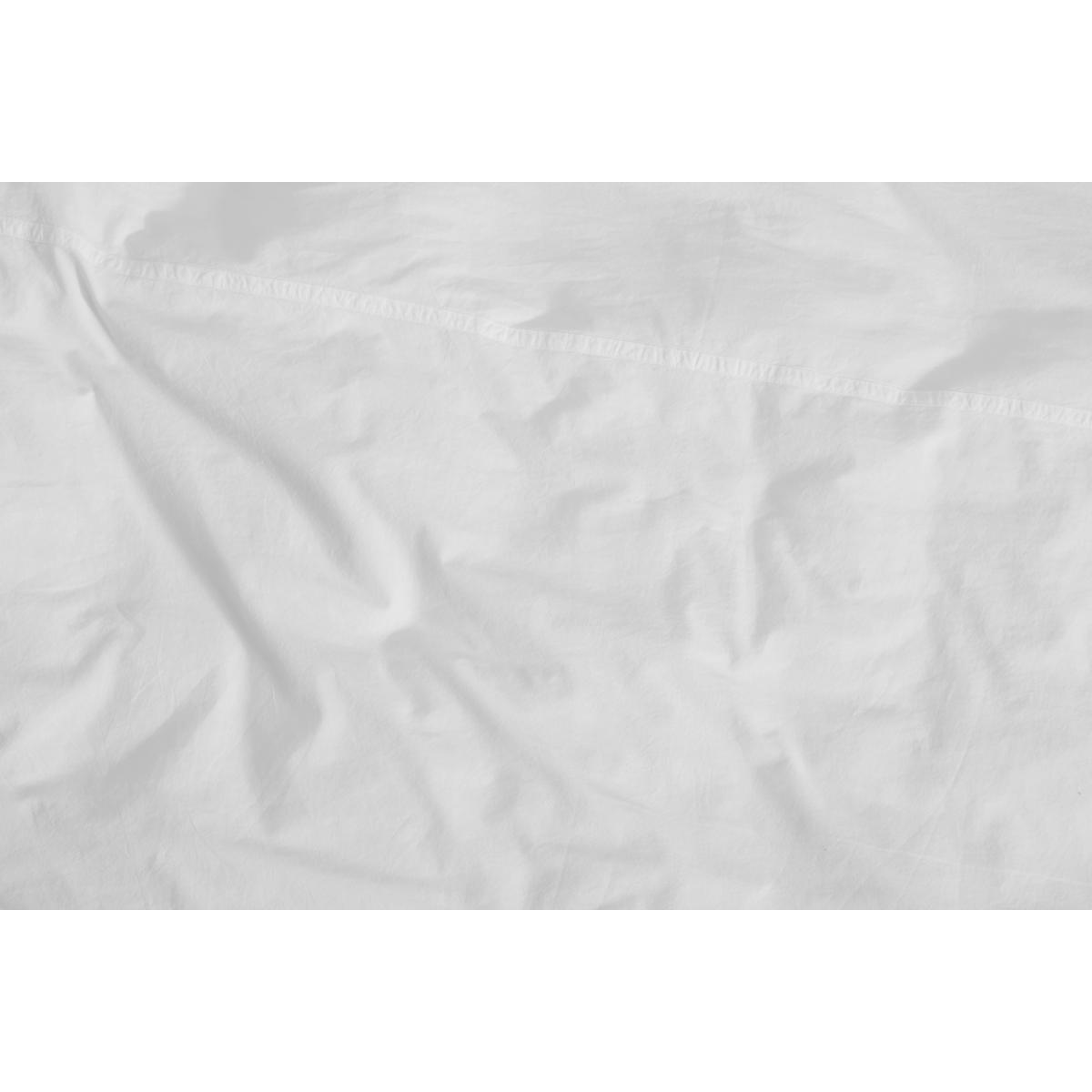 Zana Organic Cotton Stonewashed Duvet Cover + 2 Pillowcases, Super King, White  – image 7