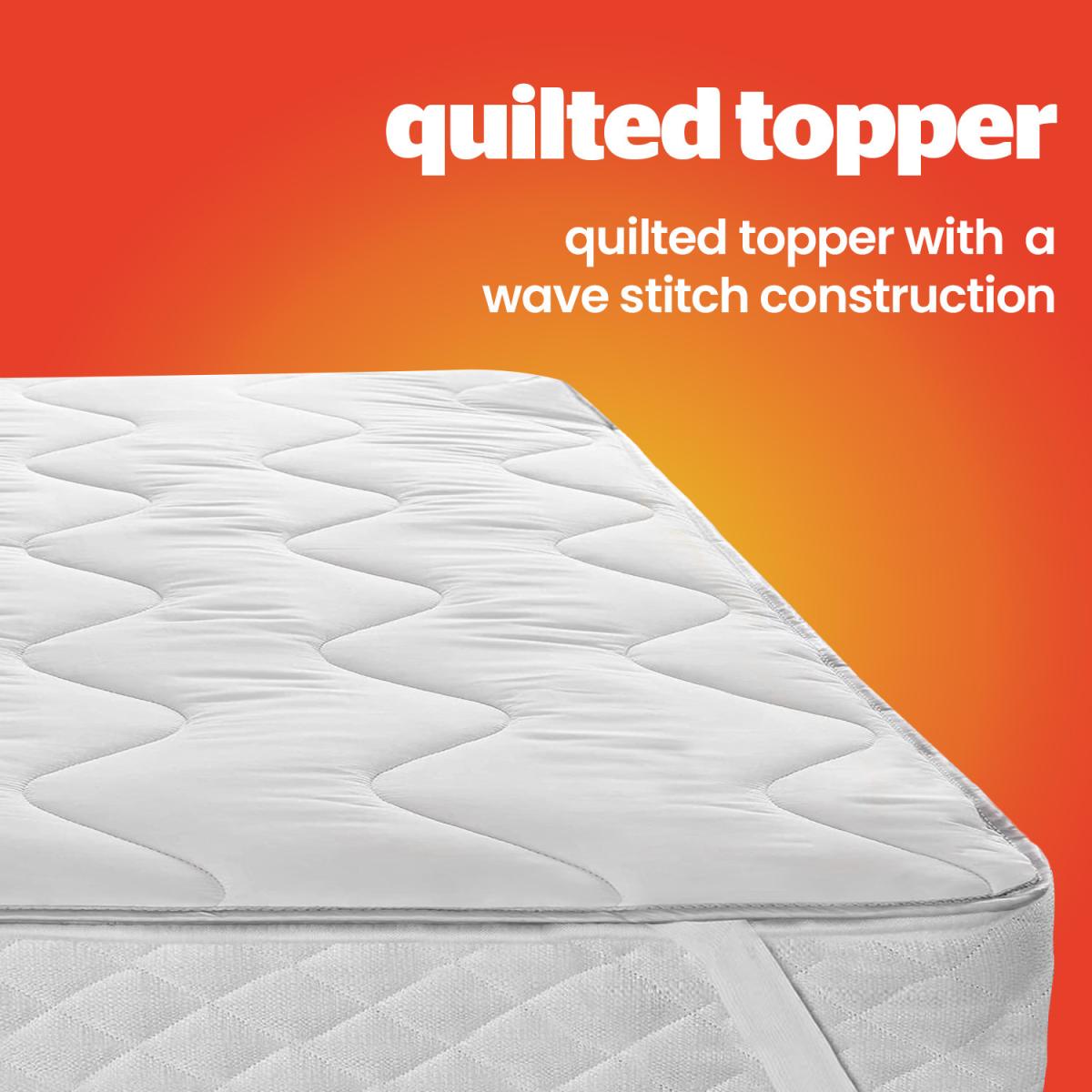 Thermal Insulated Mattress Topper - White / Superking – image 4