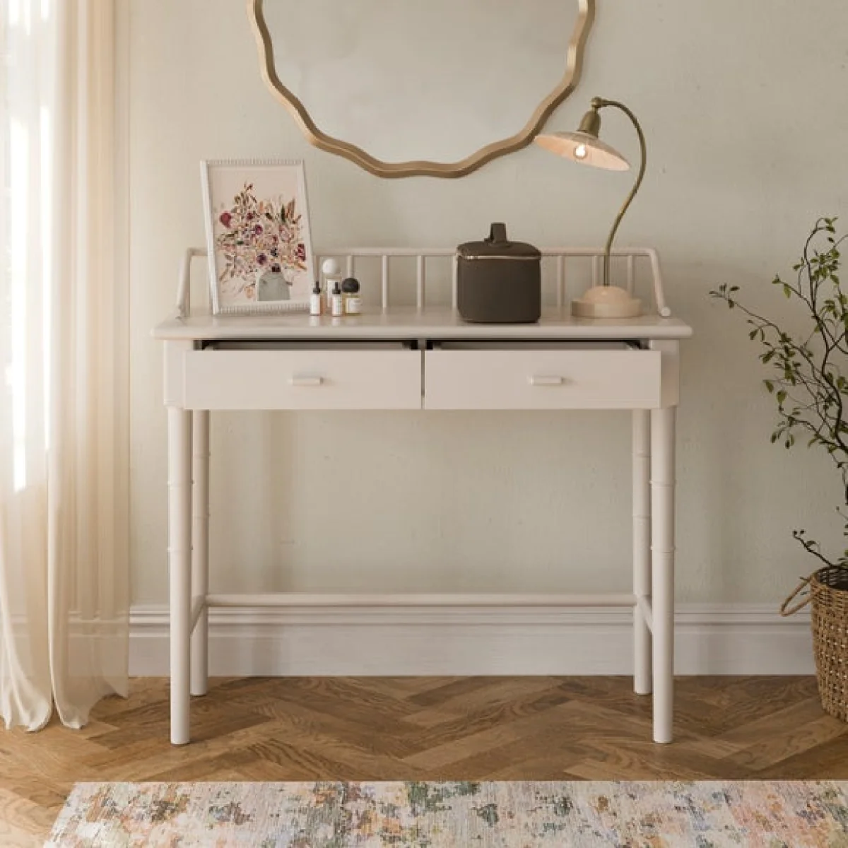 Dulcie 2 Drawer Dressing Table – image 2