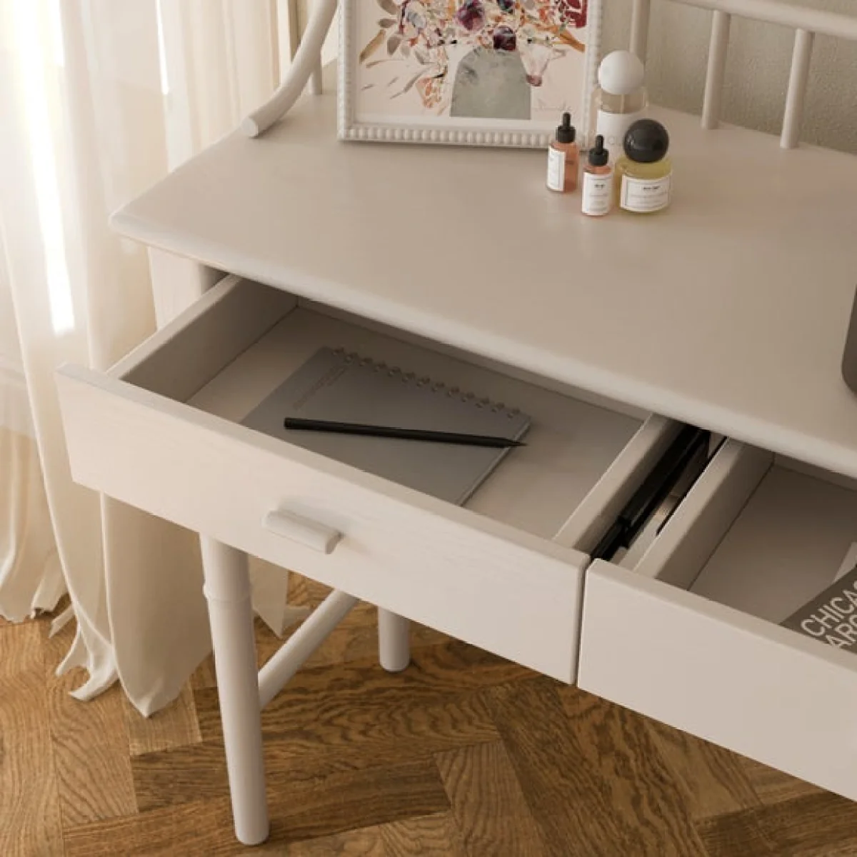 Dulcie 2 Drawer Dressing Table – image 3