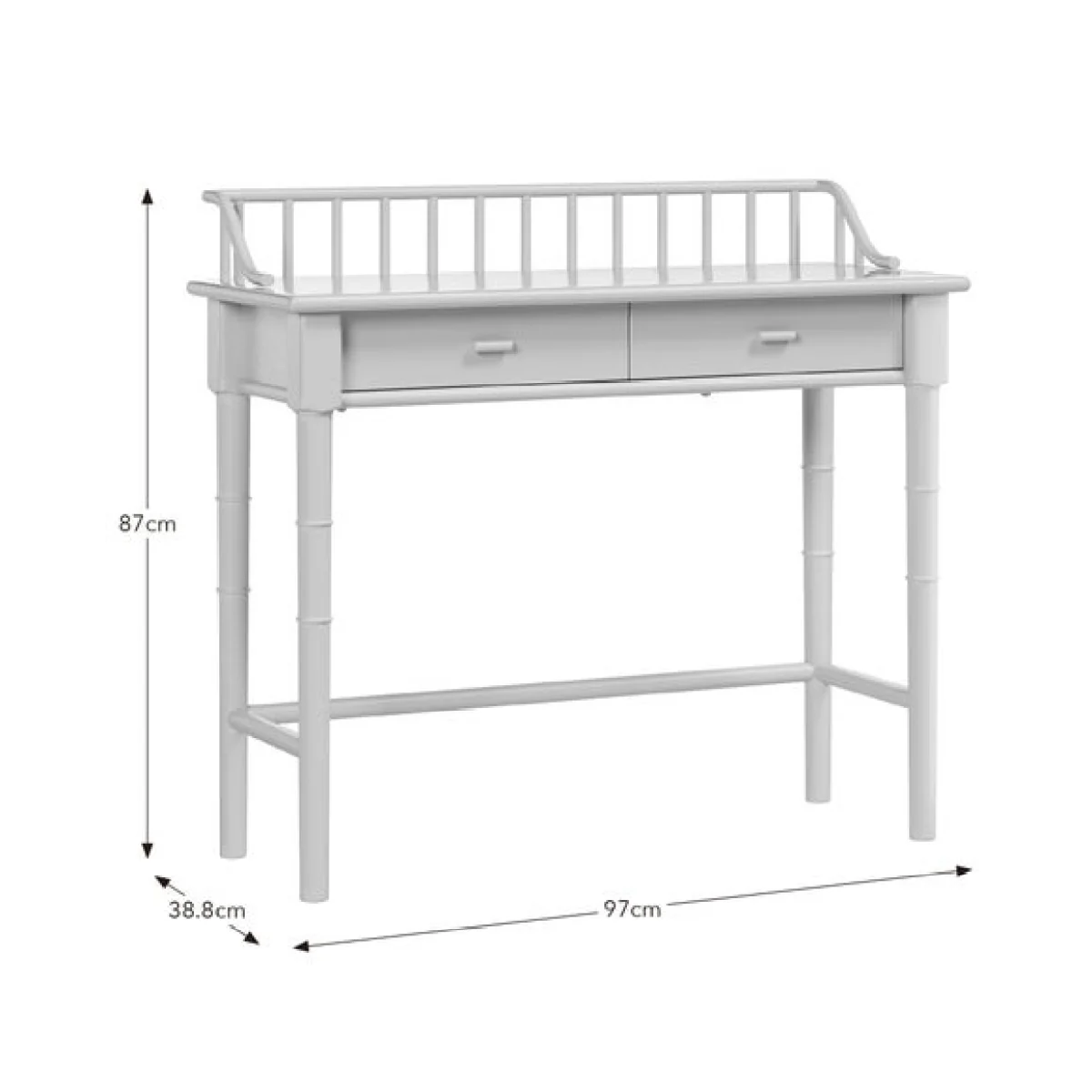 Dulcie 2 Drawer Dressing Table – image 8