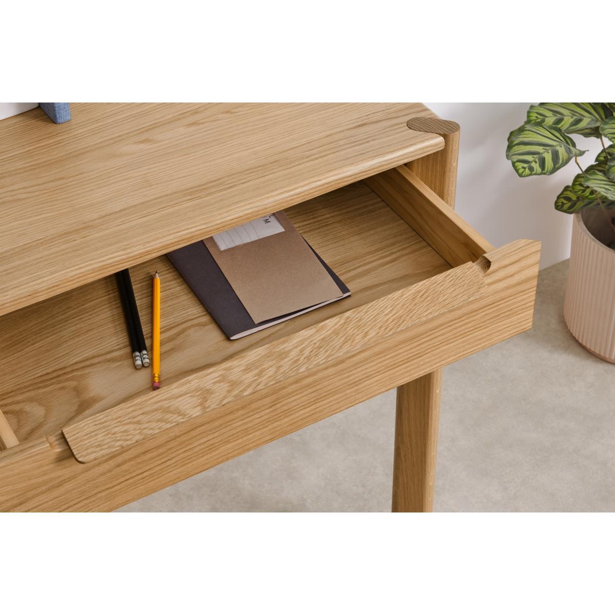 Ardelle Dressing Table with Stool, Oak – image 5