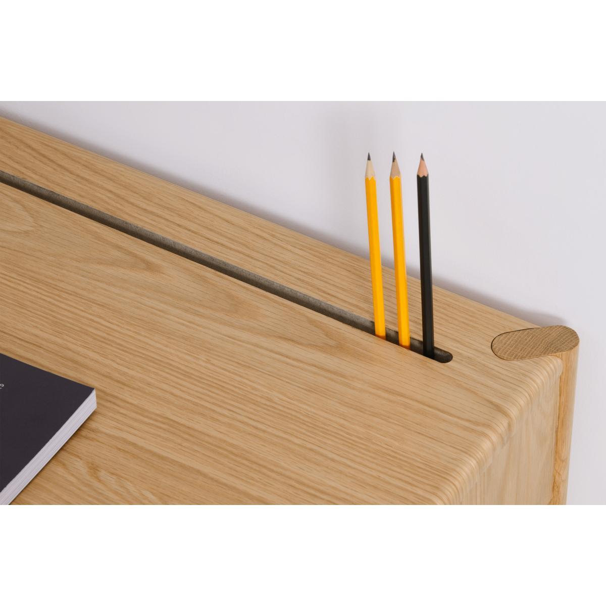 Ardelle Dressing Table with Stool, Oak – image 7
