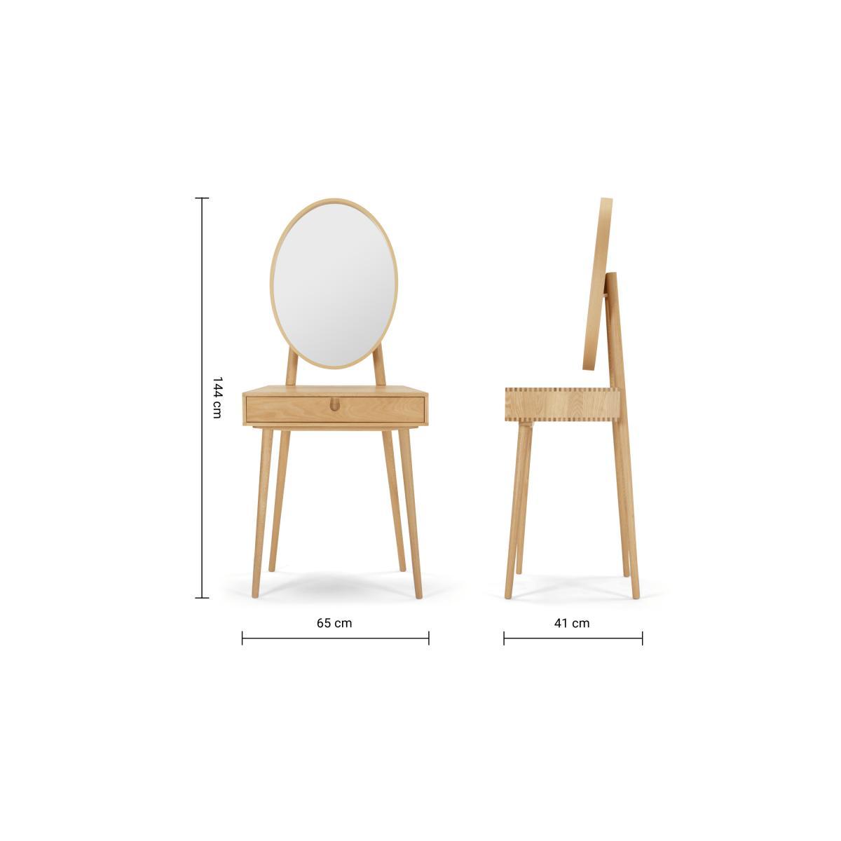 Penn Dressing Table, Oak – image 8