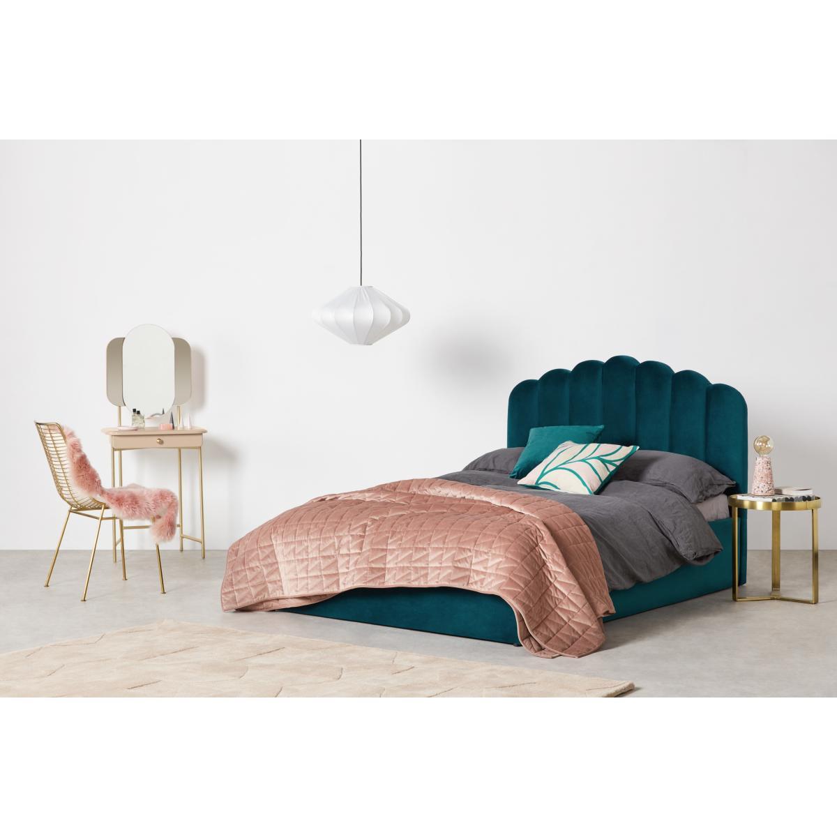 Maddie Dressing Table, Pink & Brass – image 2