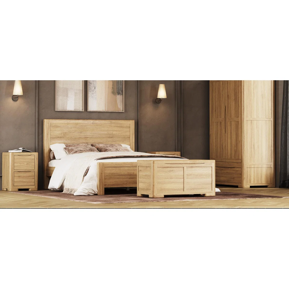 Harper Solid Oak Dressing Table Set – image 8