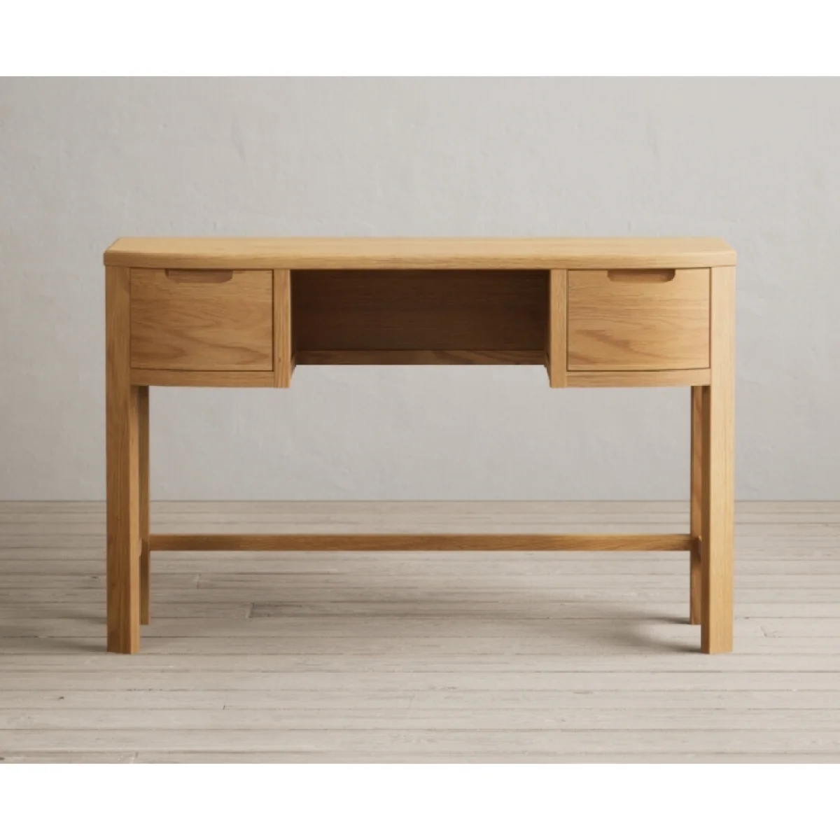 Somerton Curved Solid Oak Dressing Table Set – image 8