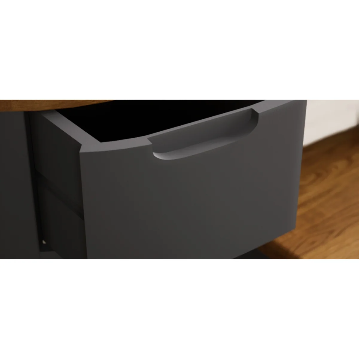 Bradwell Oak and Charcoal Painted Dressing Table – image 8