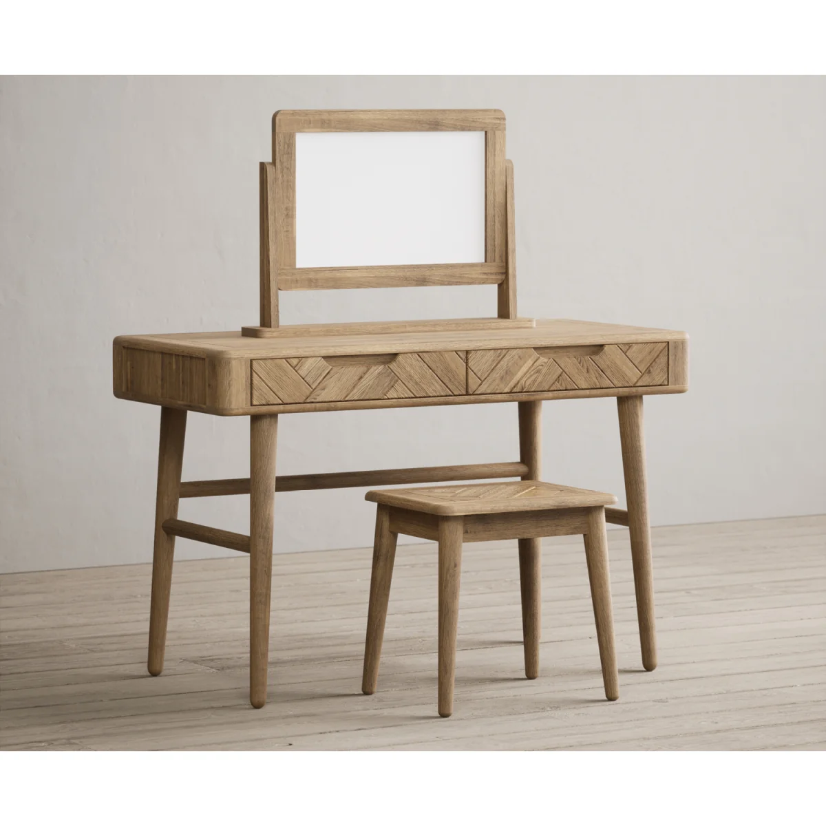 Parven Solid Oak Dressing Table Set – image 4