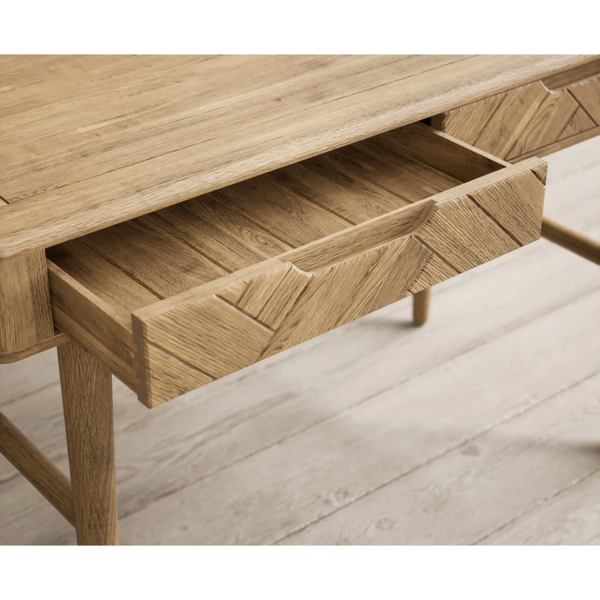 Parven Solid Oak Dressing Table Set – image 7